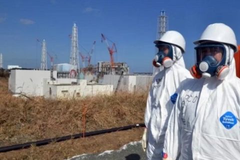 Пожар на АЭС в Японии: машинный зал второго энергоблока