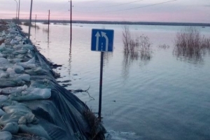 Омских водителей снова предупредили о перекрытии тюменской трассы для большегрузов из-за паводка (Обновлено)